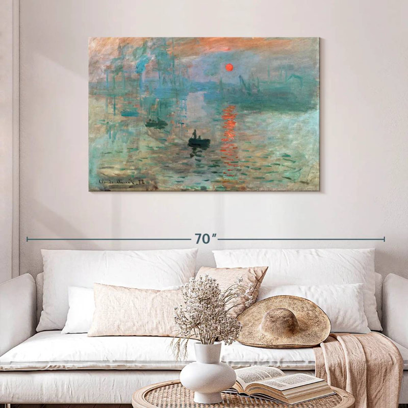 Impression sur toile Zen Impression Sunrise 1872, H 45 po x l 30 po x P 1,25 po