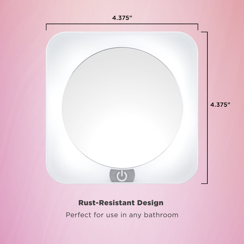 Elegant Round Countertop LED Magnifying Makeup Mirror