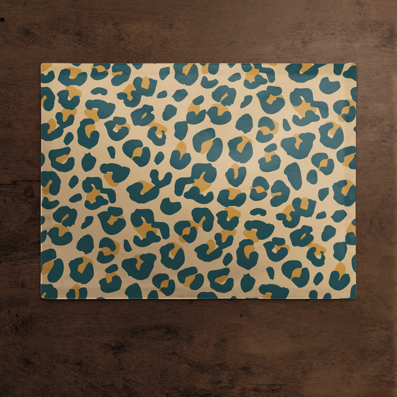 Napperon en coton 14 po Leopard, Beige