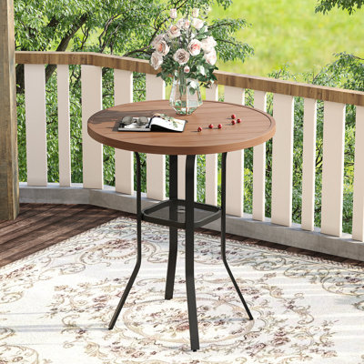 Table de bar d'extérieur ronde Tieshia 35,4 po