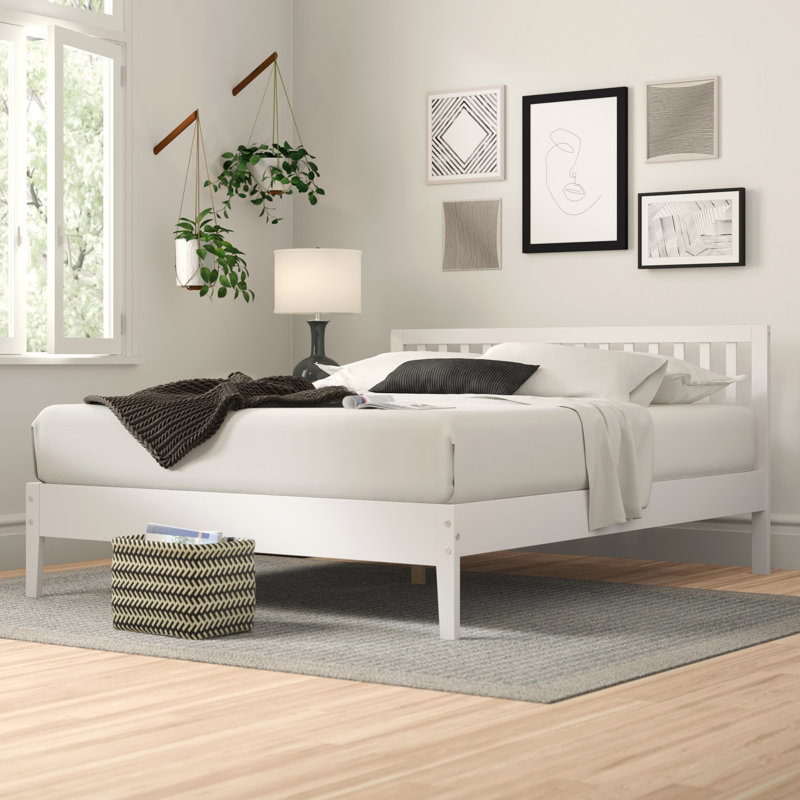 Hockaday Bed Frame, 140 x 190cm, White
