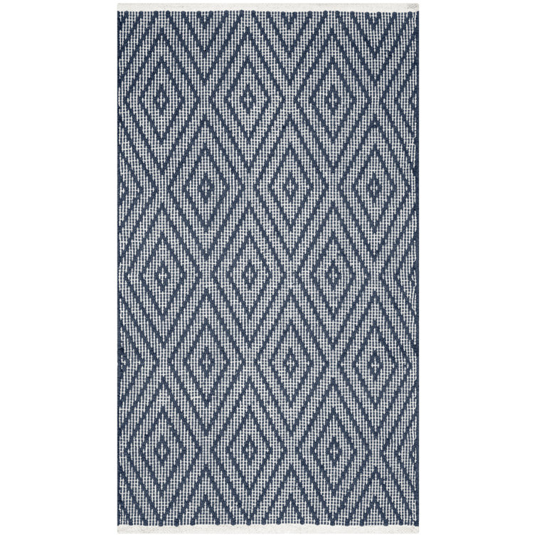 Akihisa Hand Woven Cotton Geometric Rug