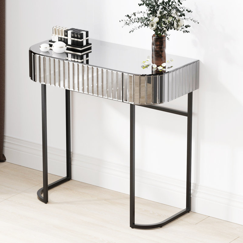 Coiffeuse à miroir Toini, Gris
