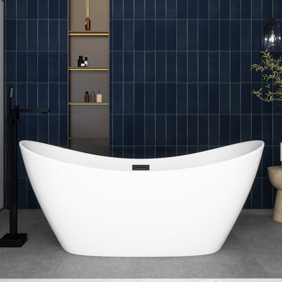 67'' x 30'' Soaking Acrylic Bathtub
