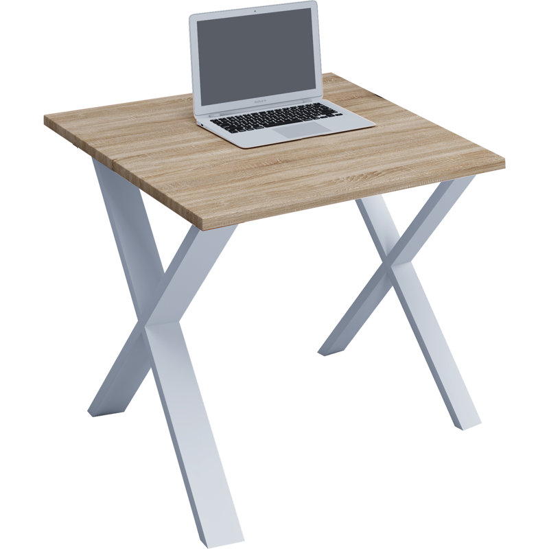 Randalle Writing Desk, Brown / Black, 76cm H x 160cm W x 80cm D