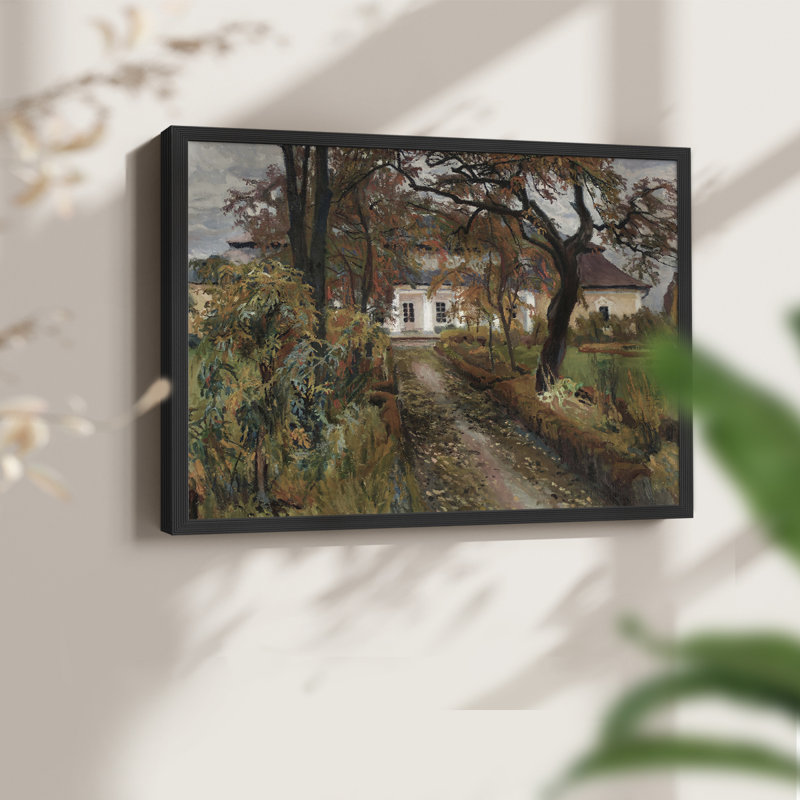 Paysages rétro-Dxxxxi - reproduction encadrée - réversible, H 16 po x l 20 po, Noir