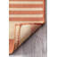 Tapis rayé intérieur / extérieur pour terrasse de salon Haydon, terre cuite / ivoire-1103610511