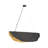 Lahar 4 Light Chandelier in Bronze and Gold