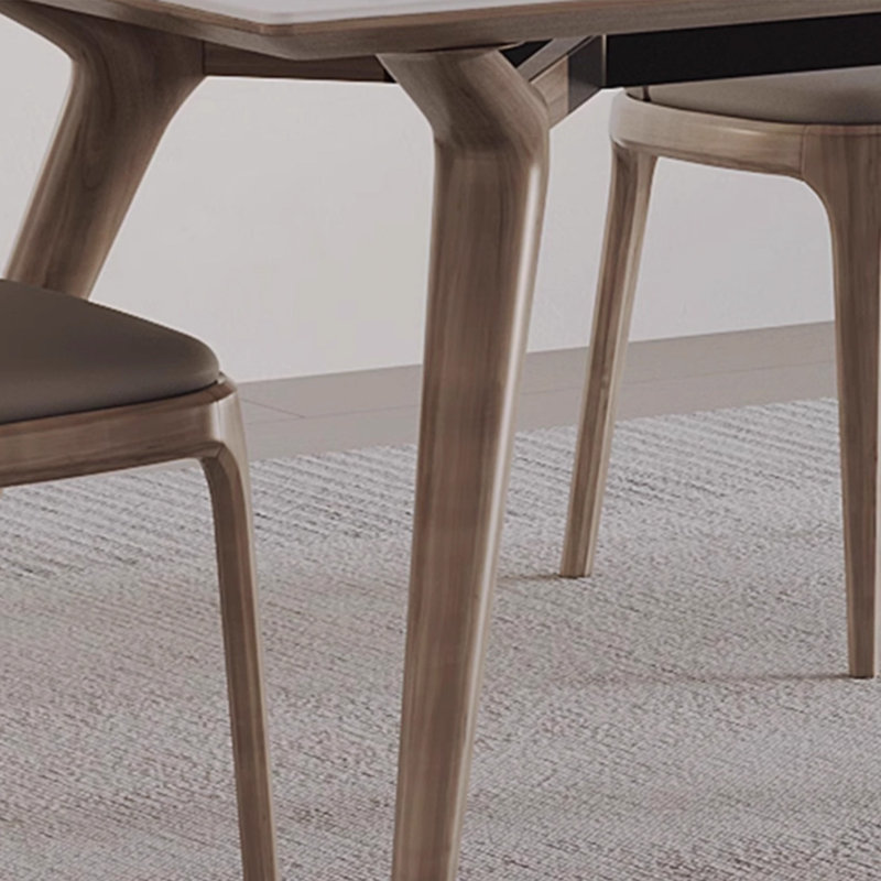 Home light luxury dining table and chair, 29.5"H x 78.7"L x 39.3"W