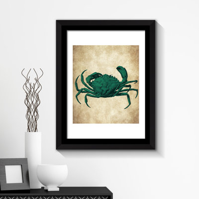 Framed Art 2in1 Crab Wall Art Poster
