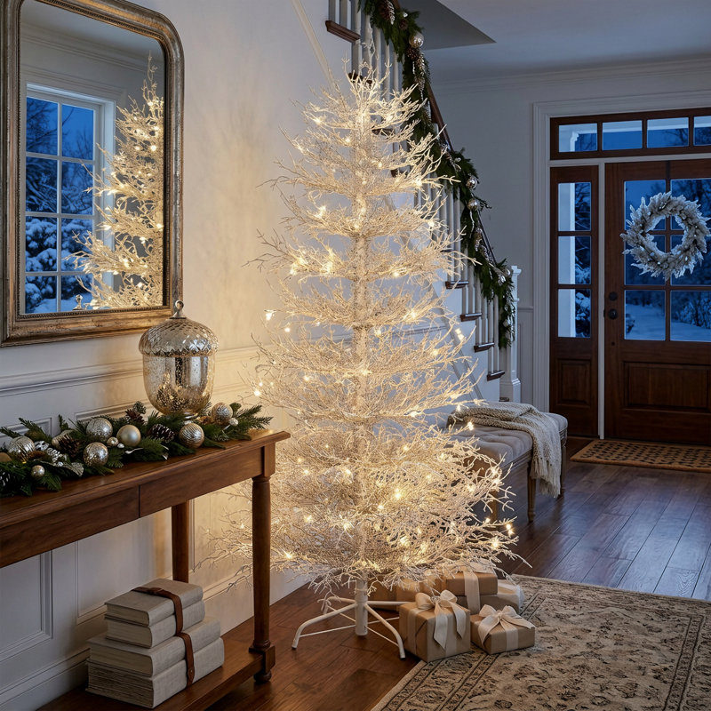 6FT Pre-lit Aspen Fir Artificial Christmas Tree,