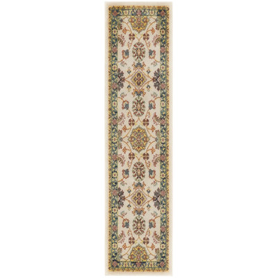 Nourison Essentials Ivory/Gold Indoor/Outdoor Area Rug