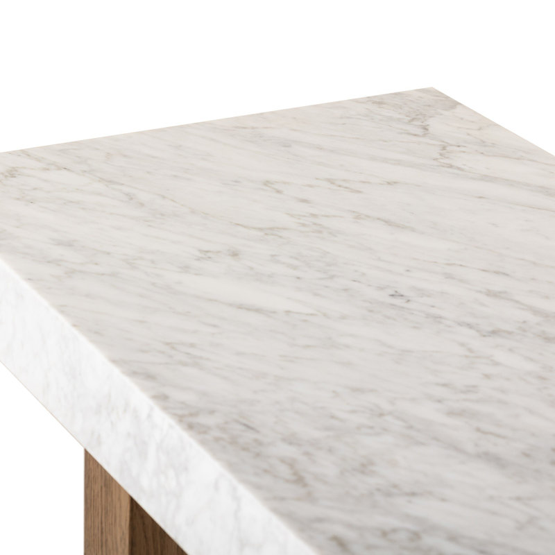 Olympia Console Table-White Carrara Marble