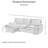 96" Upholstery Sleeper Sectional Sofa with Hidden Cup Holders & Side Storage Bags | Twin-Size Pull-Out Bed, 59" Chaise, Square Arms-865024447