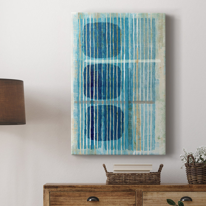 Bleu bleu horizon II - galerie Cavas sur mesure, H 12 po x l 8 po