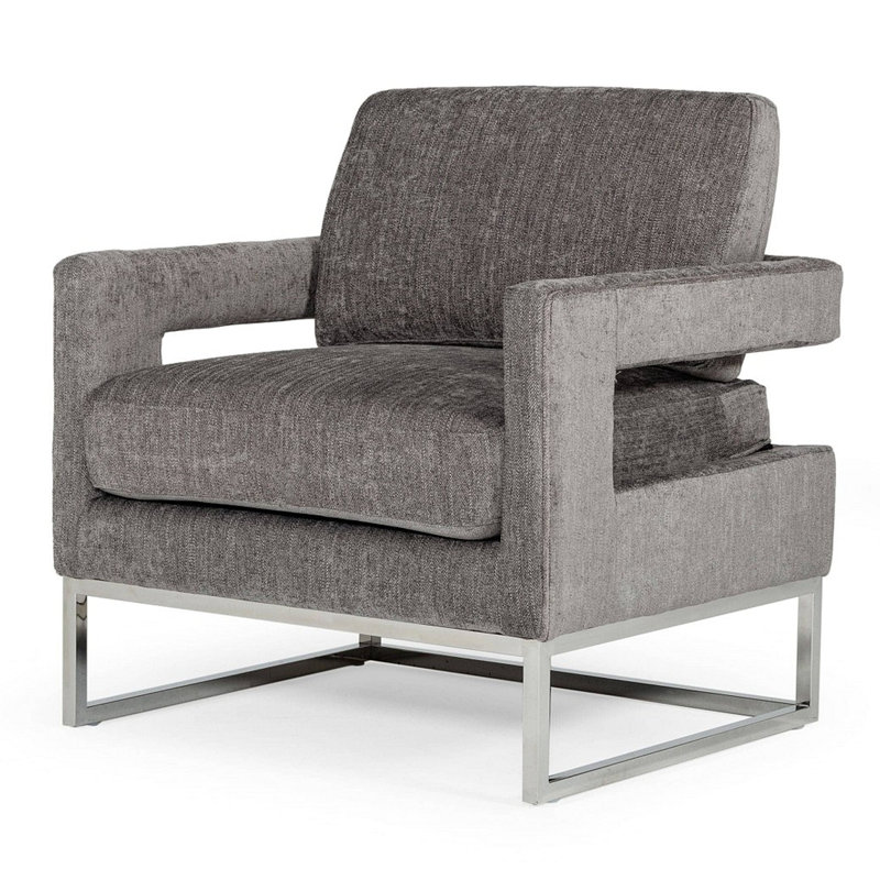 Fauteuil en velours 30,09 po Charessa