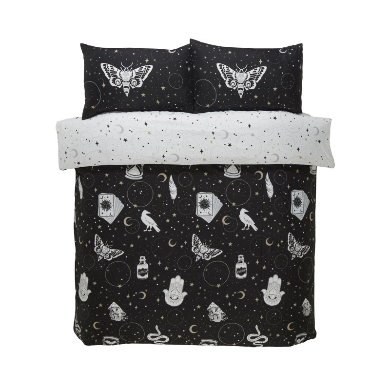 Frith Polyester Abstract Duvet Cover Set with Pillowcases Included, Kingsize - 2 Standard Pillowcase