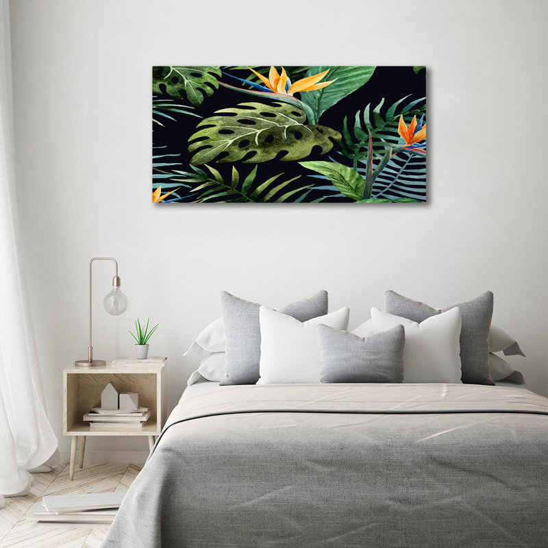 Tropical Flowers - Wrapped Canvas Print