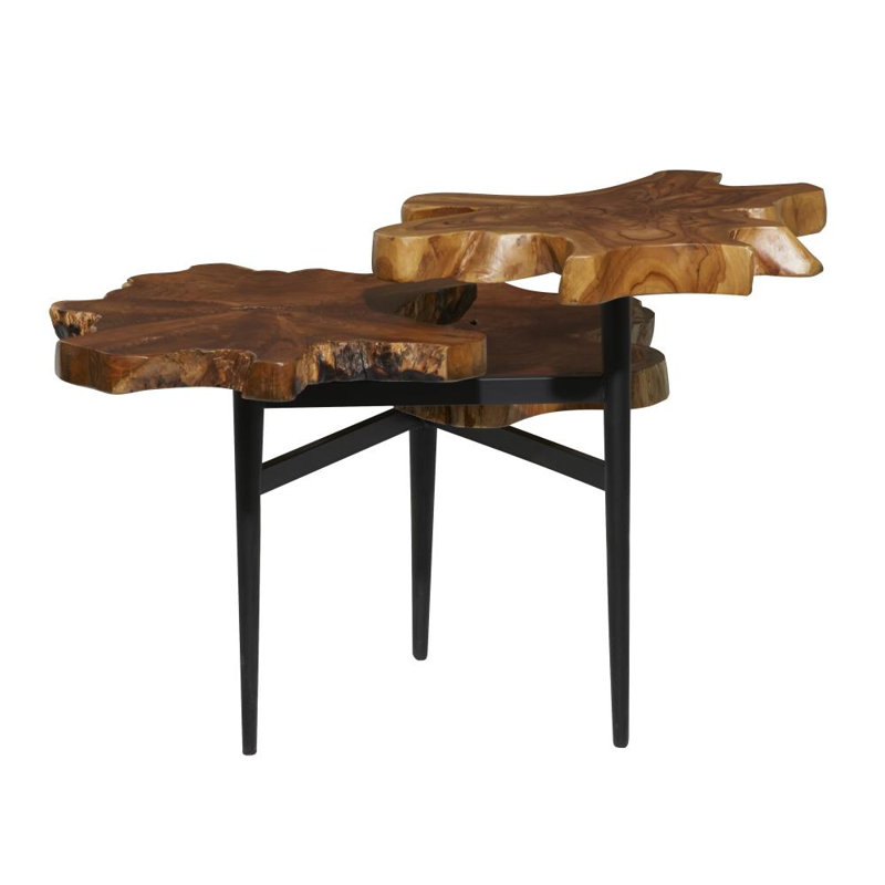Table d'appoint en bois de teck Loucks