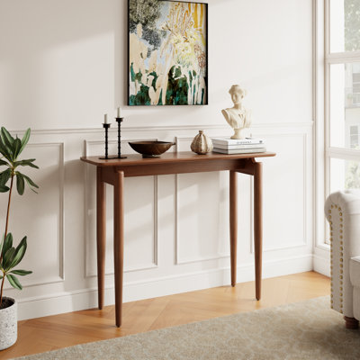 Adryell Minimalist Solid Wood Console Table, Modern Entryway Table for Hallway & Living Room