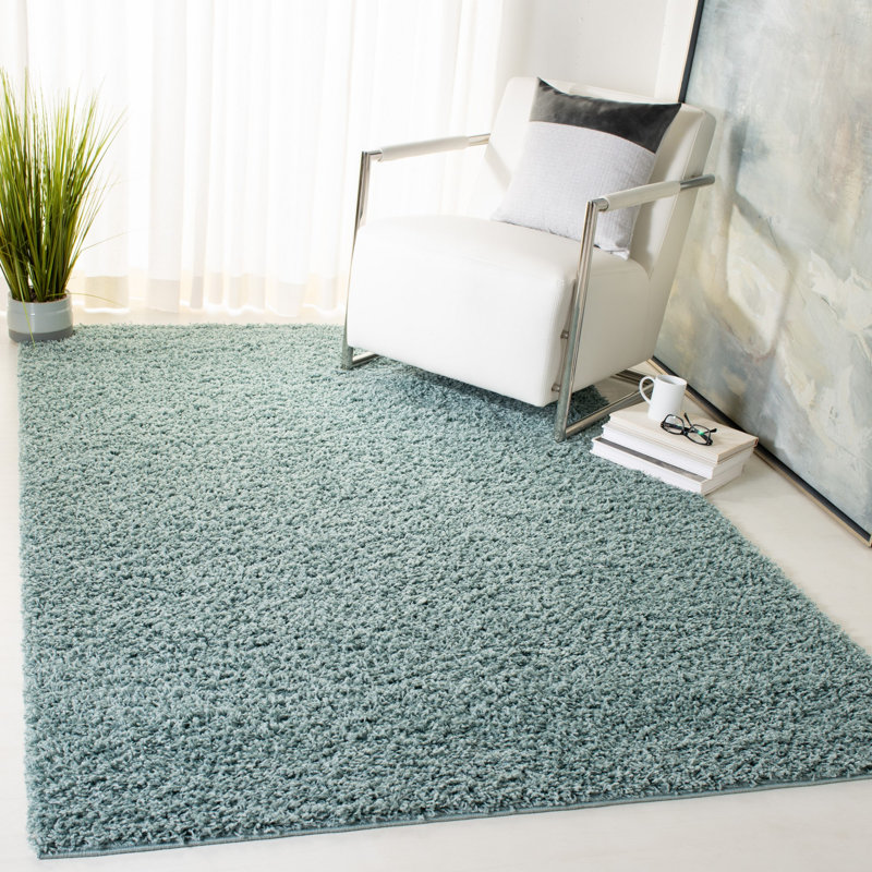 Sga-Amoroso Shag Performance Solid Color Rug, Rectangle 8' x 10'