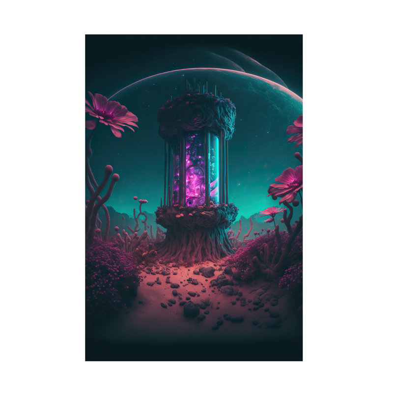 Art mural sur toile tendue - «Onyx Abyss Series 2g», art mural pour salon, chambre à coucher ou bureau - Wumples - 22 x 32