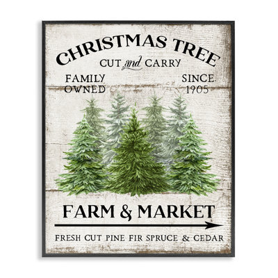 «Farm Market Christmas Trees», estampe numérique par Creatif Belle