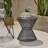Stylish Hourglass Outdoor Side Table