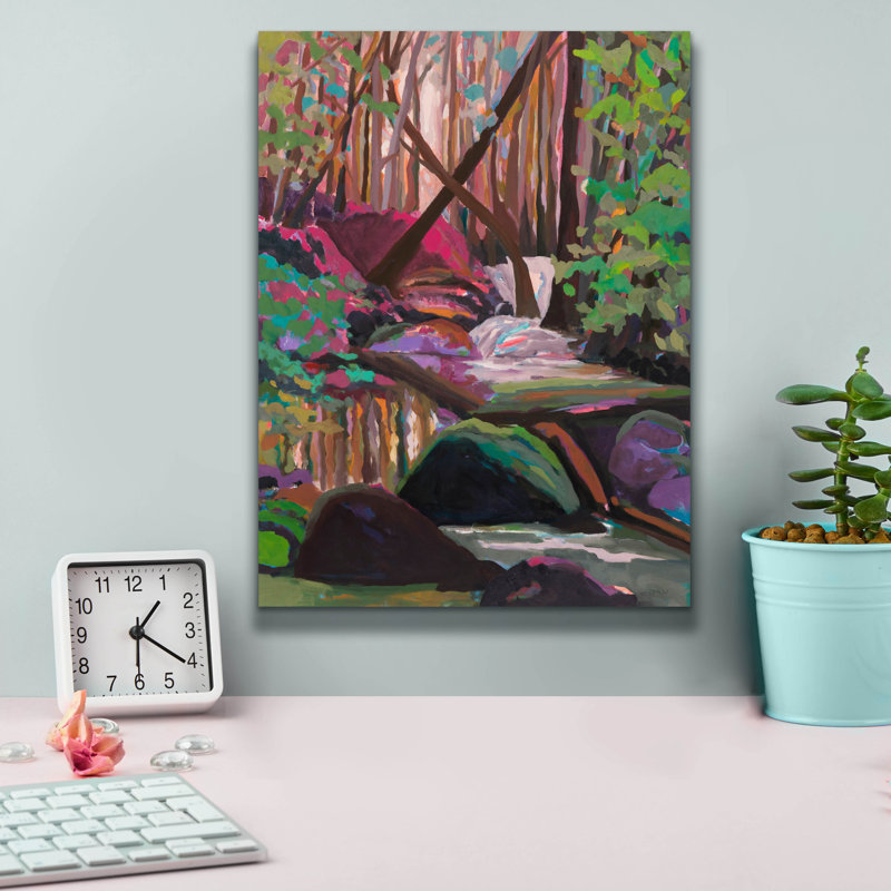 «Forest Bathing Ii» par Jenny Wantuch, art mural sur toile, 12 po x 16 po