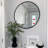 Round Bathroom Mirror (Black)