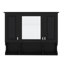 Design moderne avec miroir et tablettes ouvertes-9611297