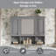 Armoire à pharmacie murale 35 po x 28 po avec miroir et tablettes ouvertes, rangement de salle de bain moderne | Idée de cadeau-752954346