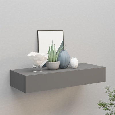 Azariana Floating Shelf with Drawer