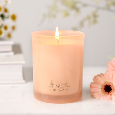 Scented Jar Candle with Glass Holder