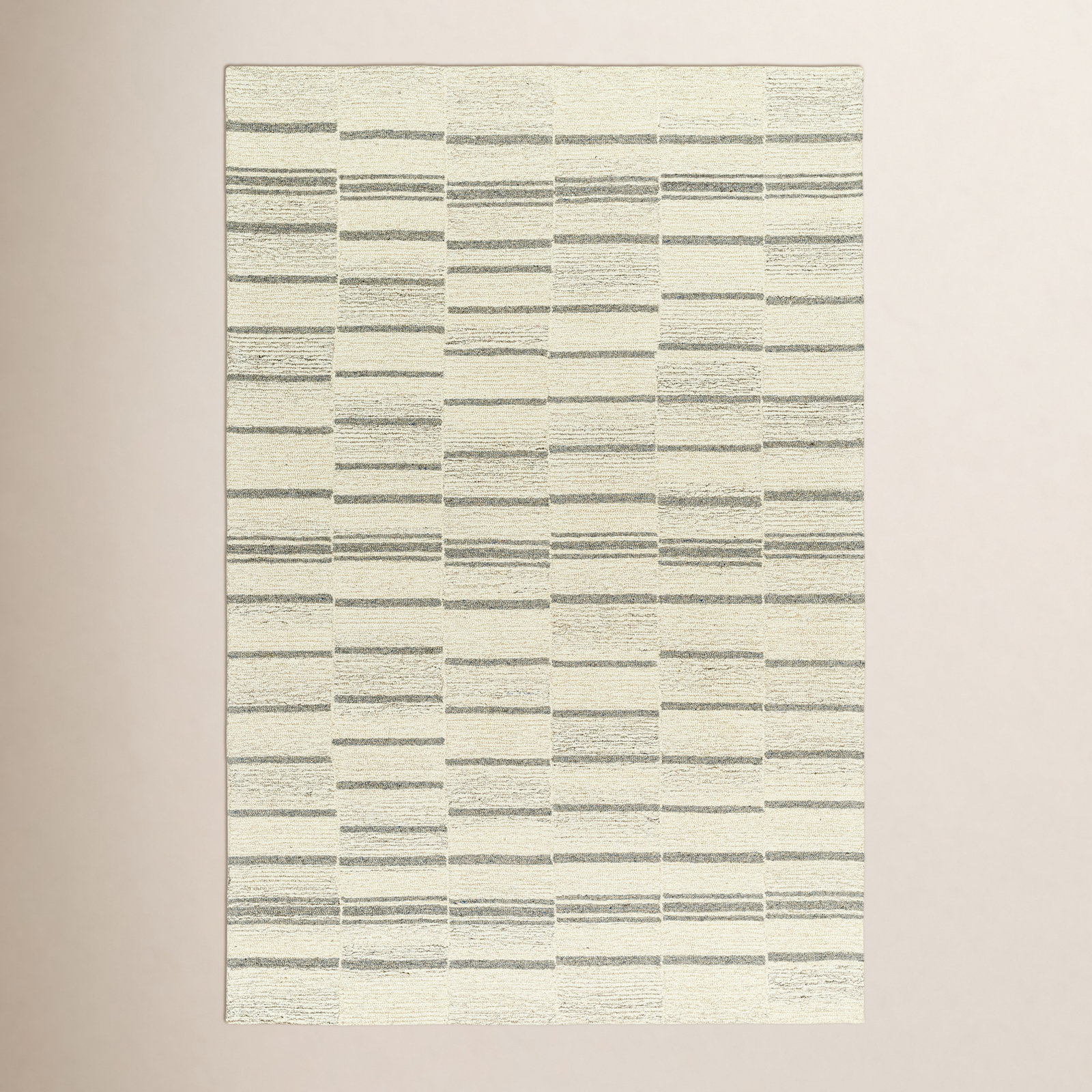 Androulla Hand-Woven Striped Rug, Rectangle 2' x 3'