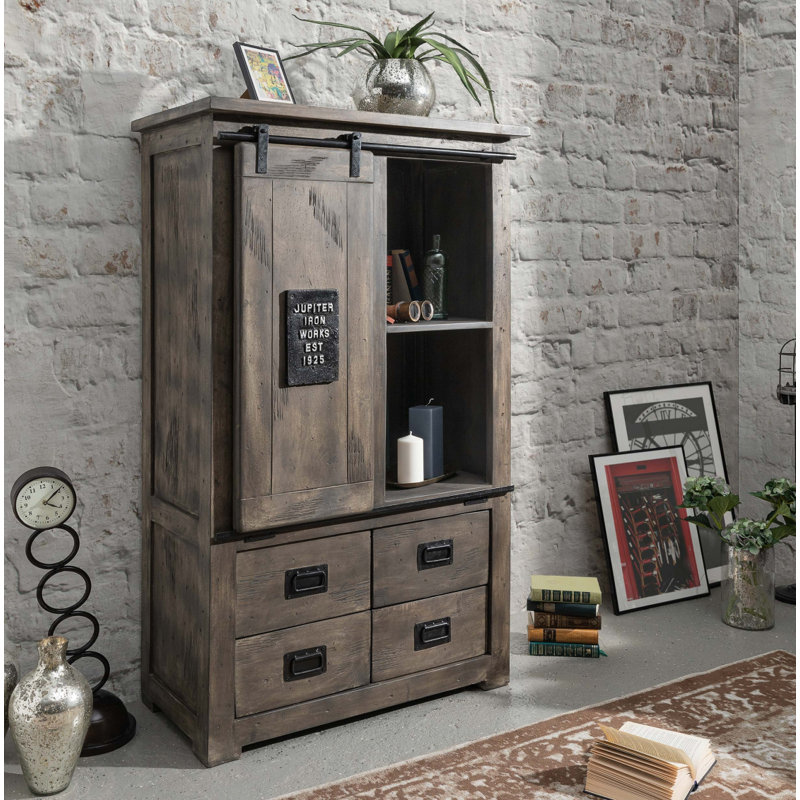 Railway Bookcase, Grey