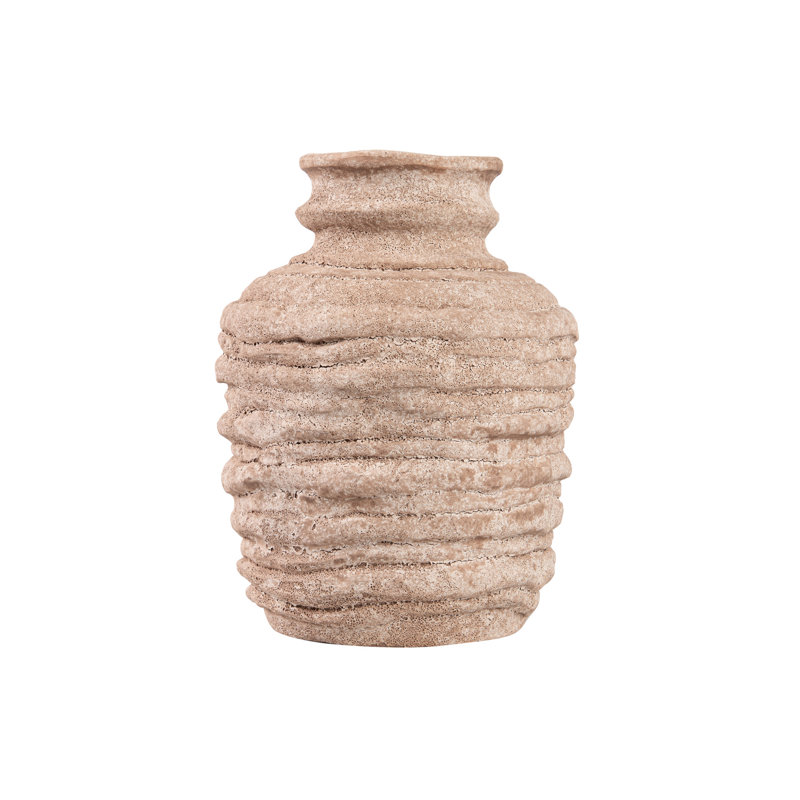 CERAMIC VASE 23X23x29 CM, Brown