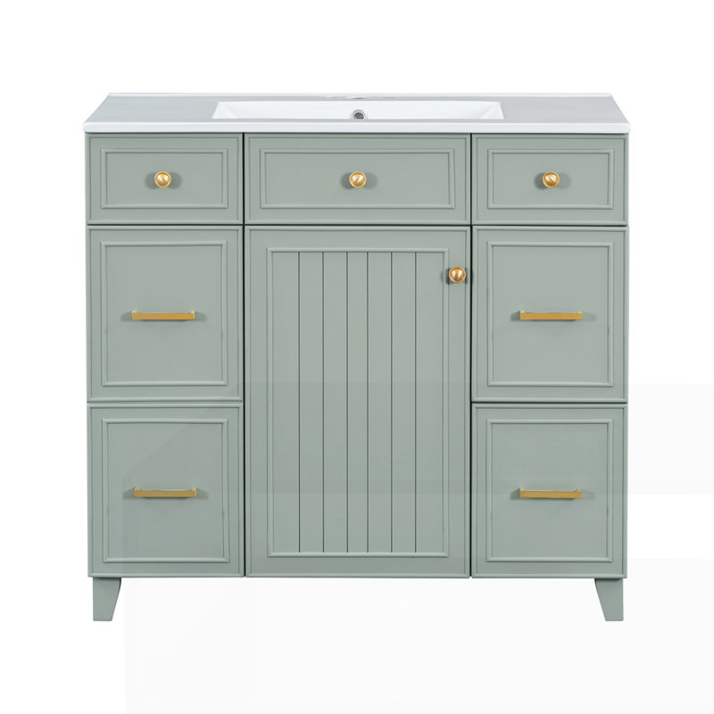 Meuble-lavabo 36 po avec lavabo en céramique