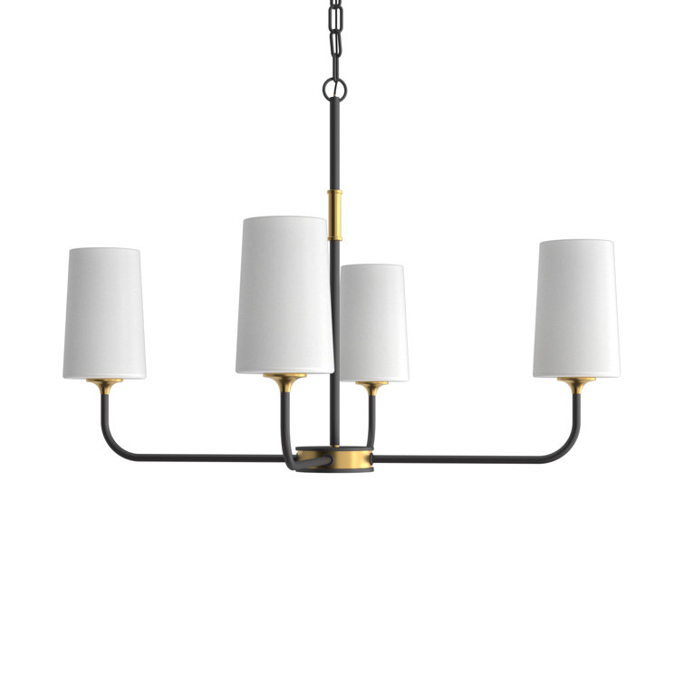 Manolo 4 Light Metal Dimmable Chandelier