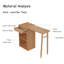 Table de bar extensible en bois massif et bois d'hévéa-95404907