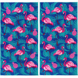 Serviette de plage Ambrosane | Serviette de piscine 100% coton, 30 po x 60 po (ensemble de 2)