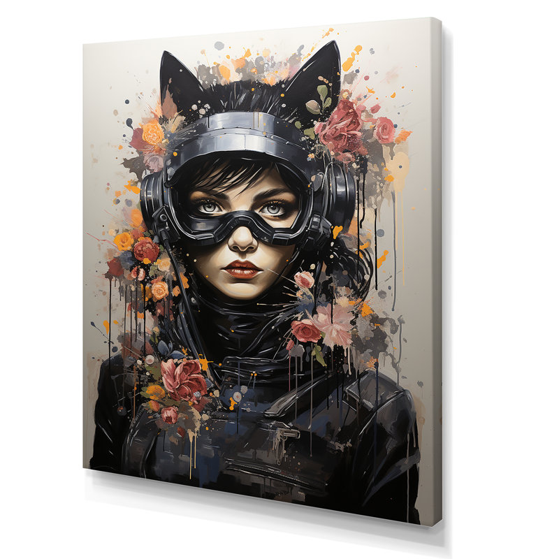Art sur toile, "Cateline Blooms II", Toile tendue, H 32 po x l 16 po x P 1 po