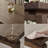 Nut-brown Rectangular Solid Wood Dining Table-2053507847