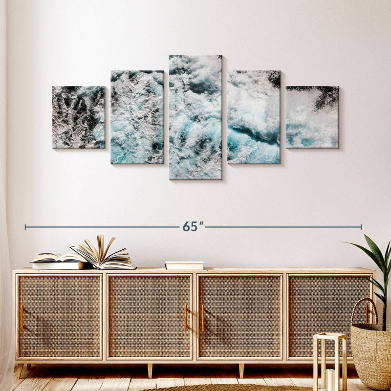 Vagues dans l'océan, H 24 po x l 55 po