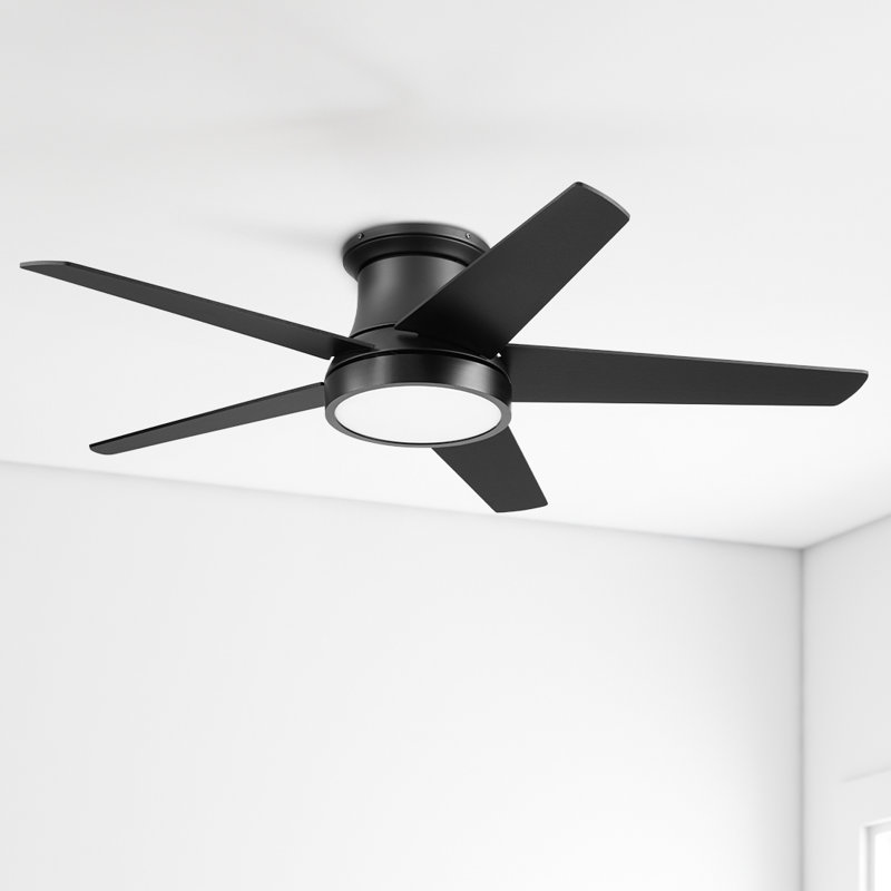 Ventilateur de plafond contemporain à cinq pales de 52 po Tynesdale avec lumière changeante et télécommande