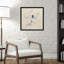 Modern Vintage Floral II Indigo by Everlean - Single Picture Frame Print-1253046793-1253046787
