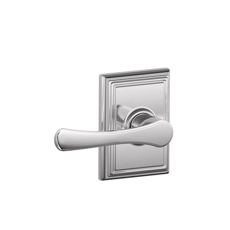 Avila Single Cylinder Interior Lever Set, Bright Chrome