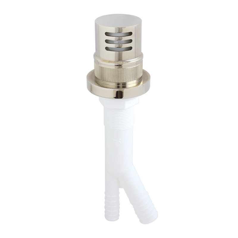 Kingston Trimscape Dishwasher Air Gap With Brass Cover, Polished Nickel