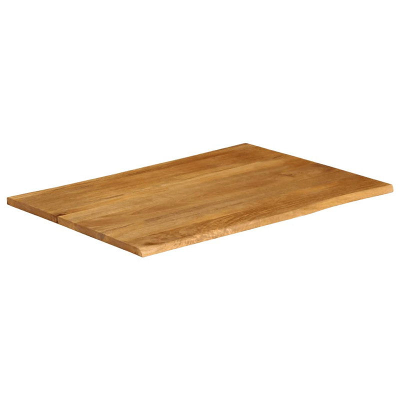 vidaXL Table Top Natural wood Solid mango wood Durable, 1.5 " H x 35.4 " W x 31.5 " D