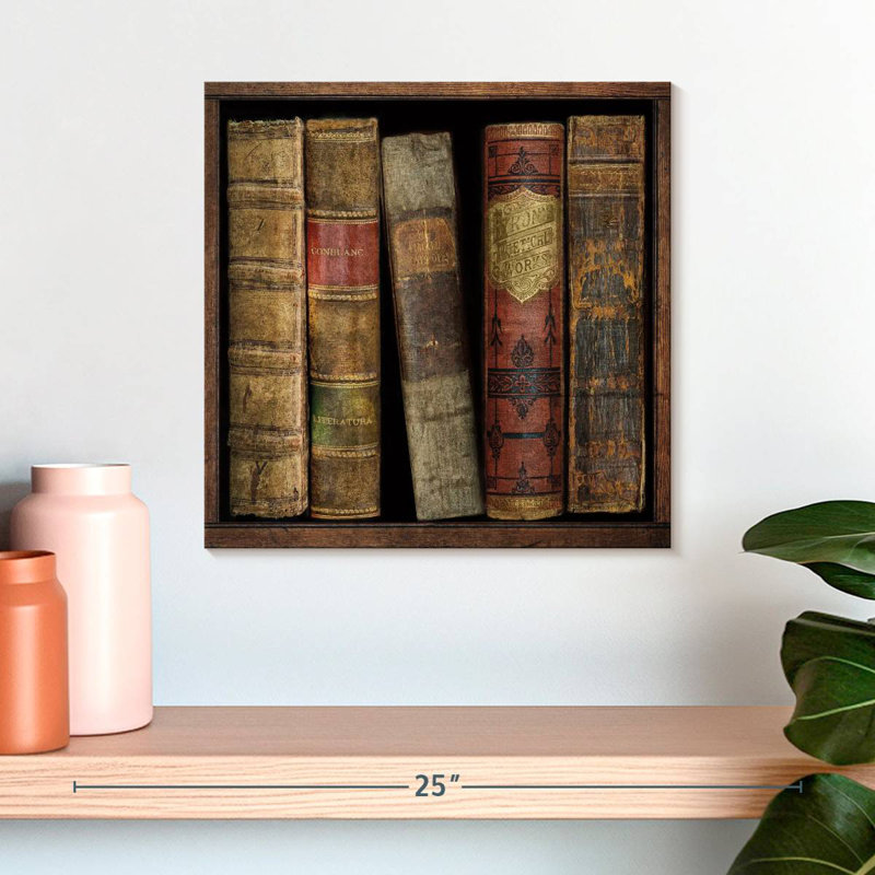 Kerner In The Library I, 16" H x 16" W